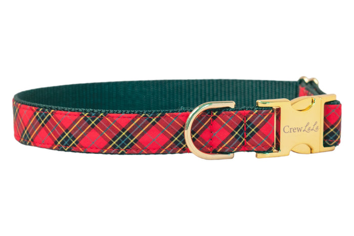 Beaufain Plaid Bow Tie Dog Collar - Crew LaLa