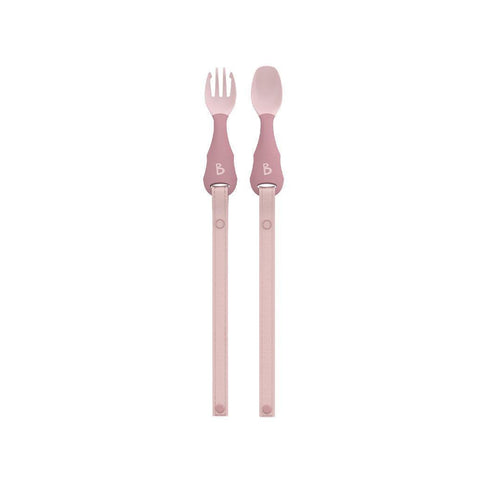 Bibado Handi No Drop Baby Cutlery - Blush