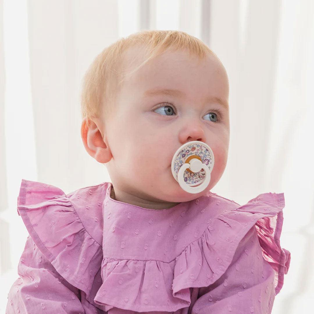 BIBS X LIBERTY Colour Latex Pacifier - 2 Pack - Blush Mix - Eloise