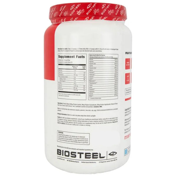 BioSteel 100% Whey Protein 1.65lbs