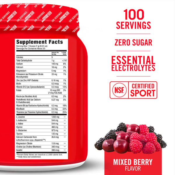Biosteel Hydration Electrolytes & BCAA Mix 100 Servings