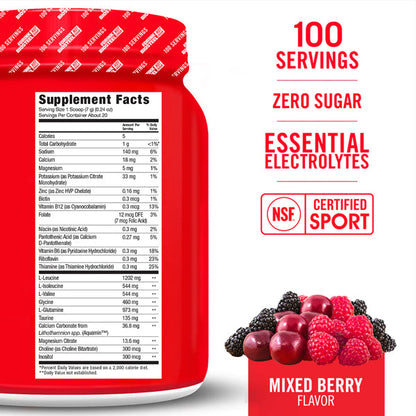 Biosteel Hydration Electrolytes & BCAA Mix 100 Servings