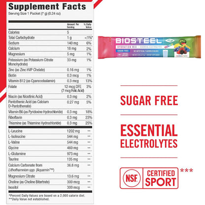 Biosteel Hydration Electrolytes & BCAA Mix Stickpack 300pk