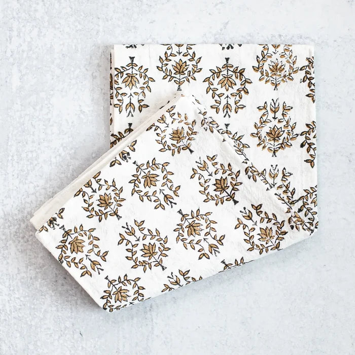 Block Print Tea Towel - Assorted Patterns