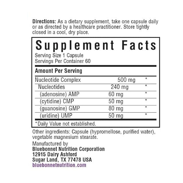 Bluebonnet Nucleotide Complex RNA/DNA Capsules