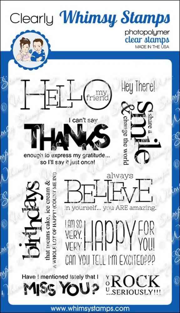 Bold Statements Clear Stamps