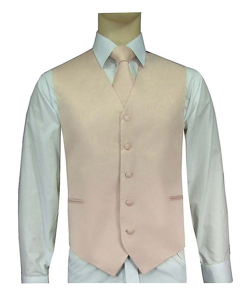 BQ Blush Men's Satin Solid Vest-10WW