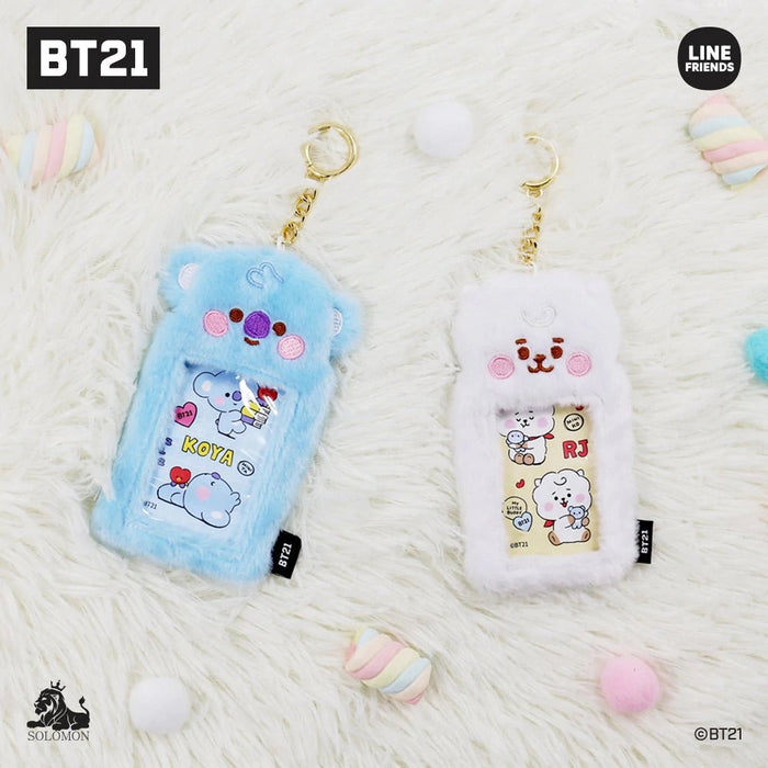 BT21 JAPAN - Official Fur Photocard Holder Keyring