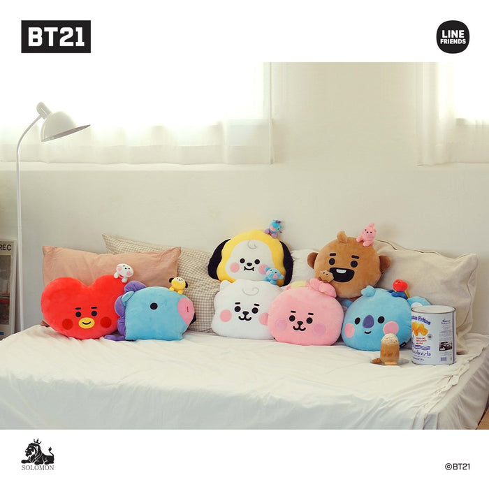 BT21 JAPAN My Little Buddy Face Cushion 40cm