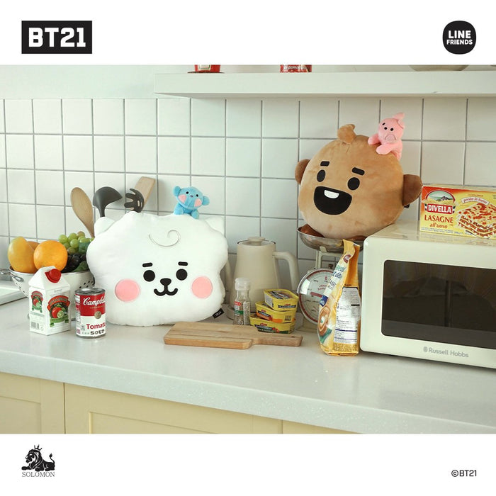 BT21 JAPAN My Little Buddy Face Cushion 40cm