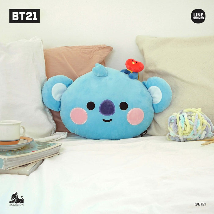 BT21 JAPAN My Little Buddy Face Cushion 40cm