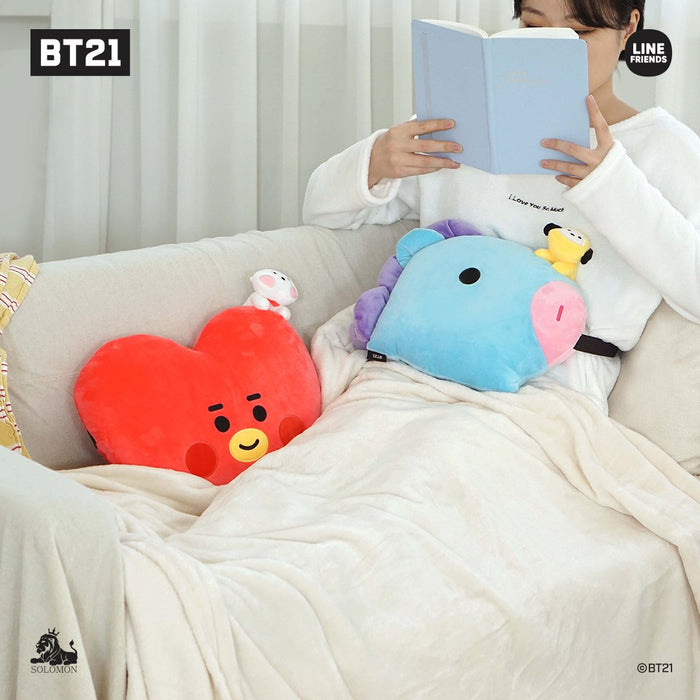 BT21 JAPAN My Little Buddy Face Cushion 40cm