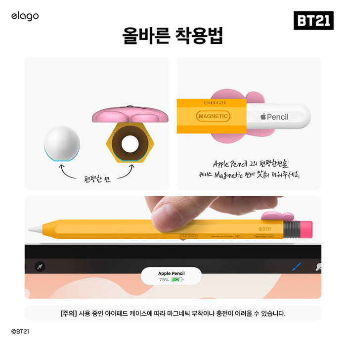 BT21 Official Apple Pencil2 Silicon Case