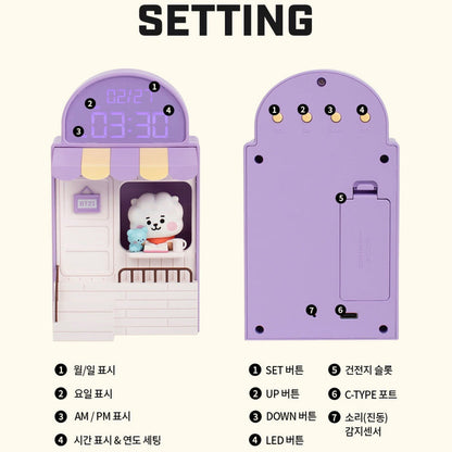BT21 Official Baby My Little Buddy Cafe Clock