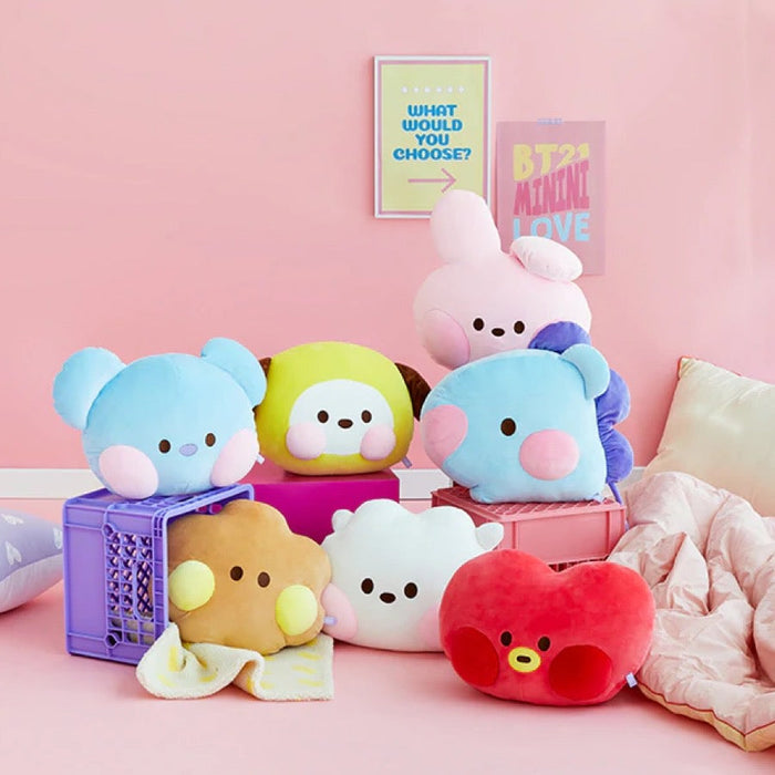 BT21 Official Minini Face Big Cushion + Free Express Shipping