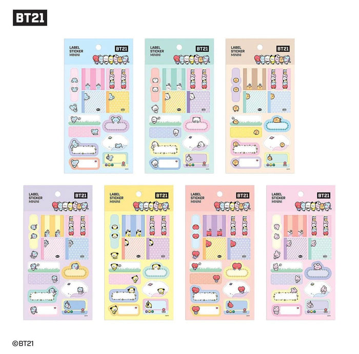 BT21 Official Minini Label Sticker (Full Set)