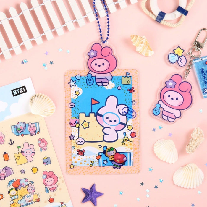 BT21 Official Minini Photocard Holder Summer Sky Version