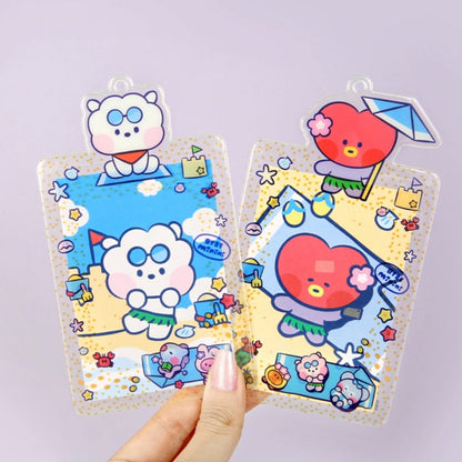 BT21 Official Minini Photocard Holder Summer Sky Version