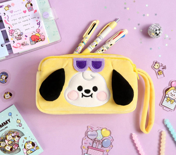 BT21 Official Plush Pen Pouch Party Version