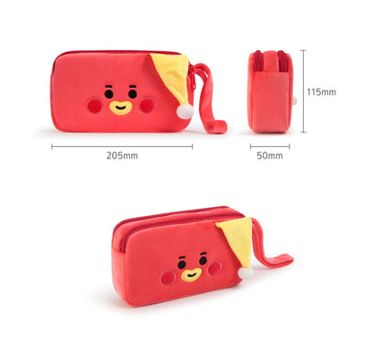 BT21 Official Plush Pen Pouch Party Version