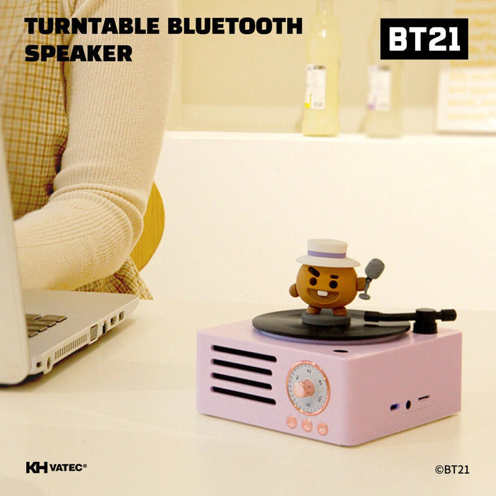 BT21 Official Turntable Bluetooth Speaker