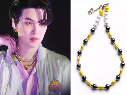 BTS STYLE - Suga Yellow Necklace