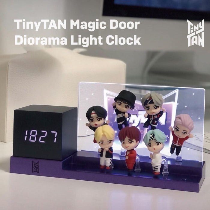 BTS TinyTAN Official Magic Door Diorama Light Clock