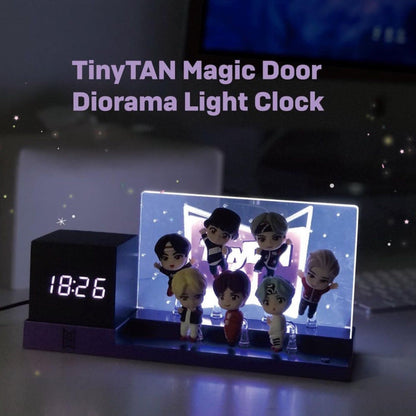 BTS TinyTAN Official Magic Door Diorama Light Clock