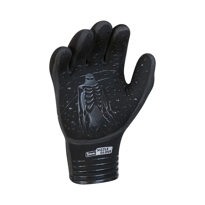 Buell Sizzle 3mm 5-Finger Neoprene Gloves - Unisex - Black