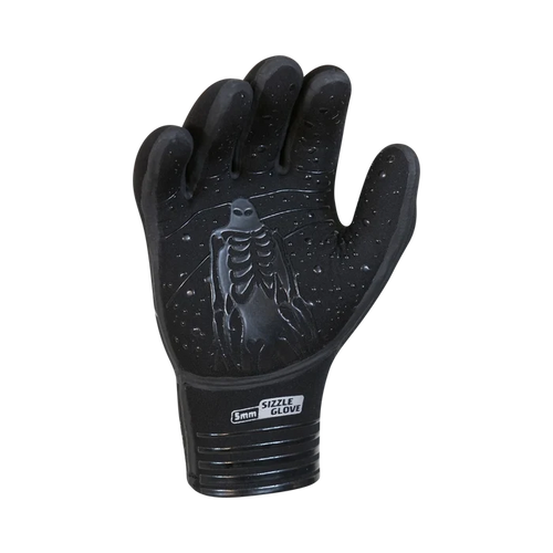 Buell Sizzle 3mm 5-Finger Neoprene Gloves - Unisex - Black