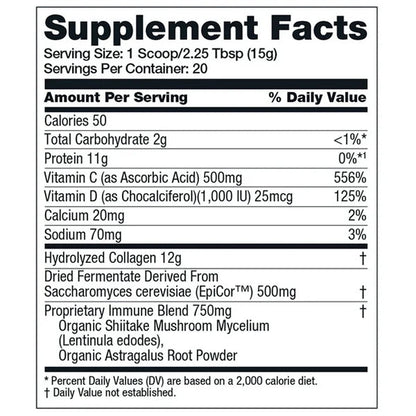 Bulletproof Immune Defense Collagen Protein 20serv
