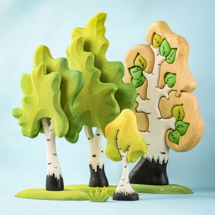 Bumbu | 2 green birch trees SET
