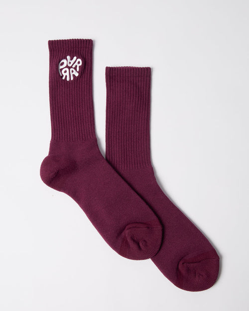 By Parra - 1976 Logo Crew Socks - Purple