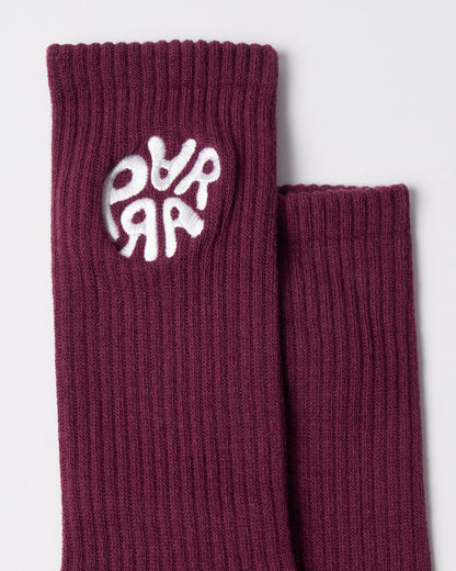 By Parra - 1976 Logo Crew Socks - Purple