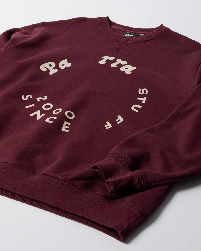 By Parra - Gasoline crew neck sweatshirt Dark burgundy