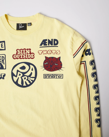 By Parra - Never sinister long sleeve t-shirt Yellow