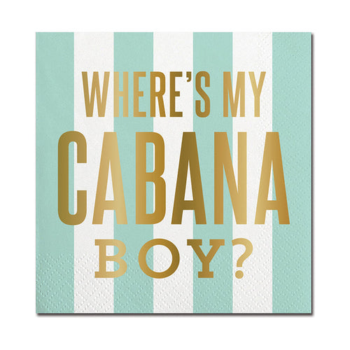 "Cabana Boy" Beverage Napkin