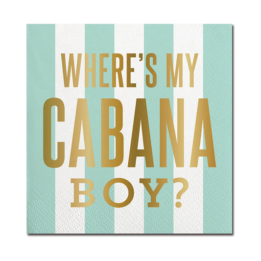 "Cabana Boy" Beverage Napkin