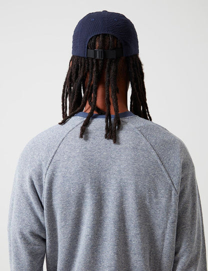 Carhartt-WIP Southfield Cap (Seersucker) - Dark Navy Blue