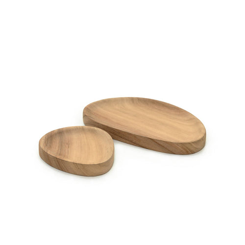 Carved Wooden Plate- Assorted Sizes/Sold Individually