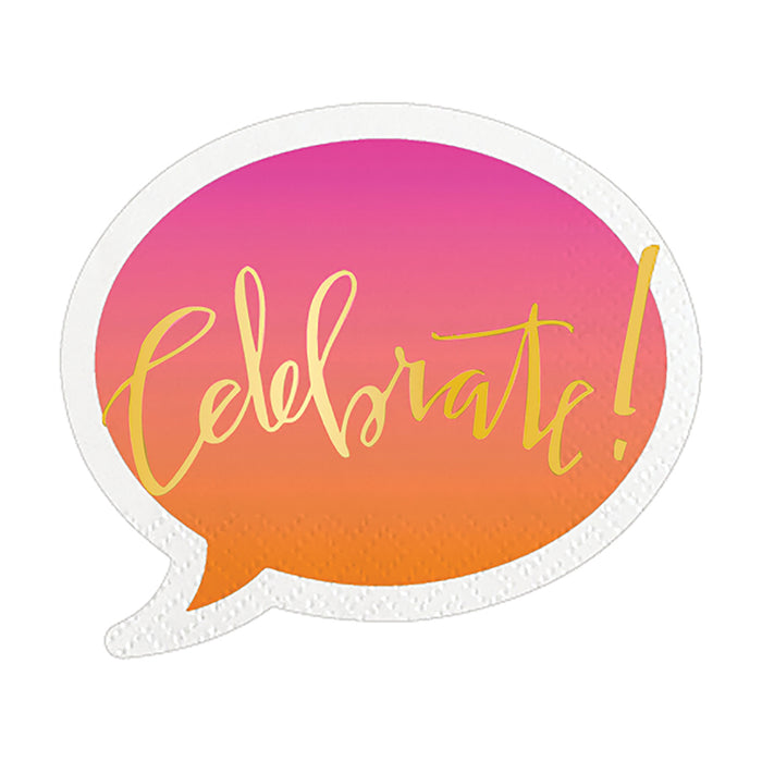 Celebrate Bubble Beverage Napkin