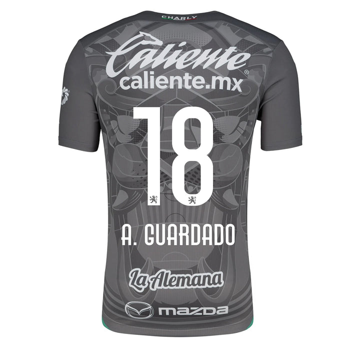 Charly Andres Guardado Leon Third Jersey 24/25 (Grey/Green) | SoccerWearhouse