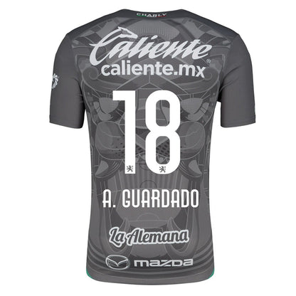Charly Andres Guardado Leon Third Jersey 24/25 (Grey/Green) | SoccerWearhouse