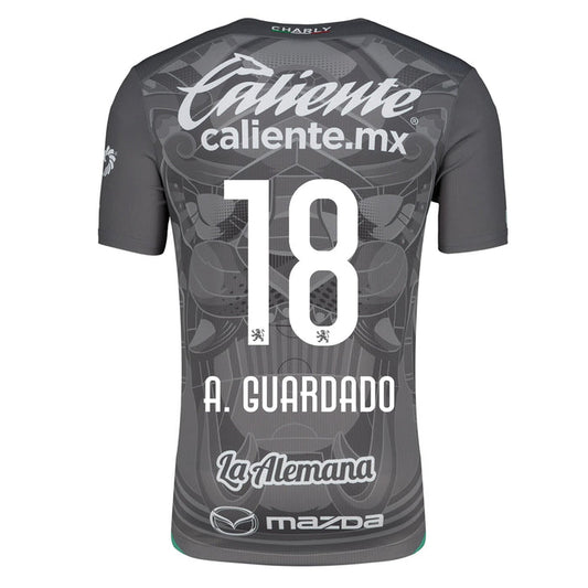 Charly Andres Guardado Leon Third Jersey 24/25 (Grey/Green) | SoccerWearhouse