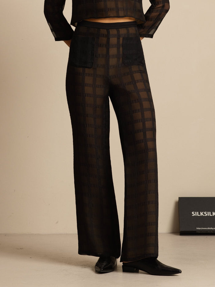 [Black] SilkSilky  Women's Pants 001