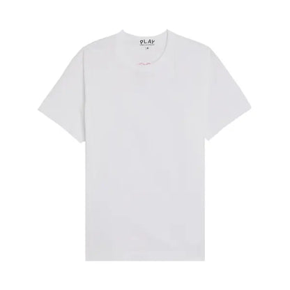 COMME DES GARCONS PLAY Heart Back Emblem T-Shirt - White - AX-T340-051-3