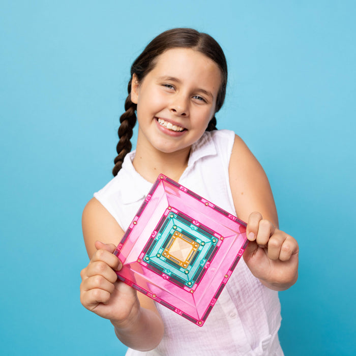 CONNETIX Magnetic Tiles Pastel Portal Pack, 48 Pieces
