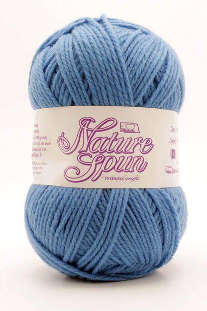 Small/Medium / Brown Sheep Co. - NatureSpun Worsted / Blue Marina 505
