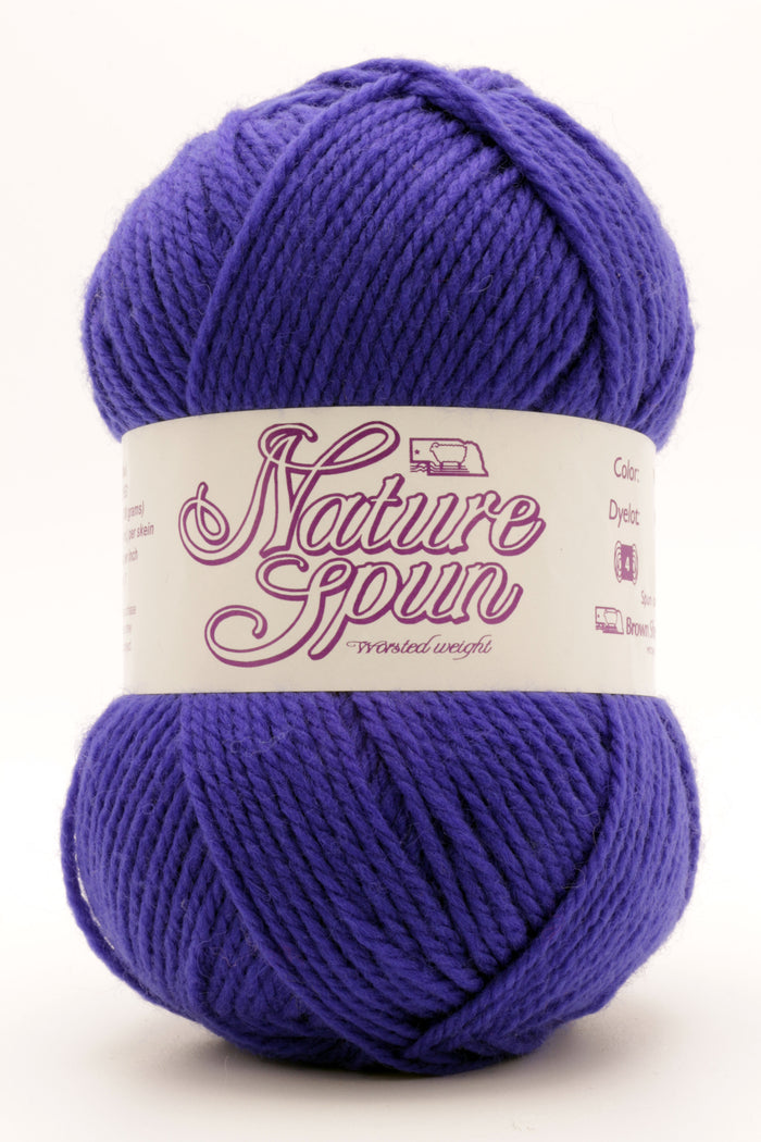 Small/Medium / Brown Sheep Co. - NatureSpun Worsted / Sapphire N65