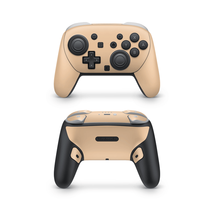 Creme Orange Nintendo Switch Pro Controller Decal Skins